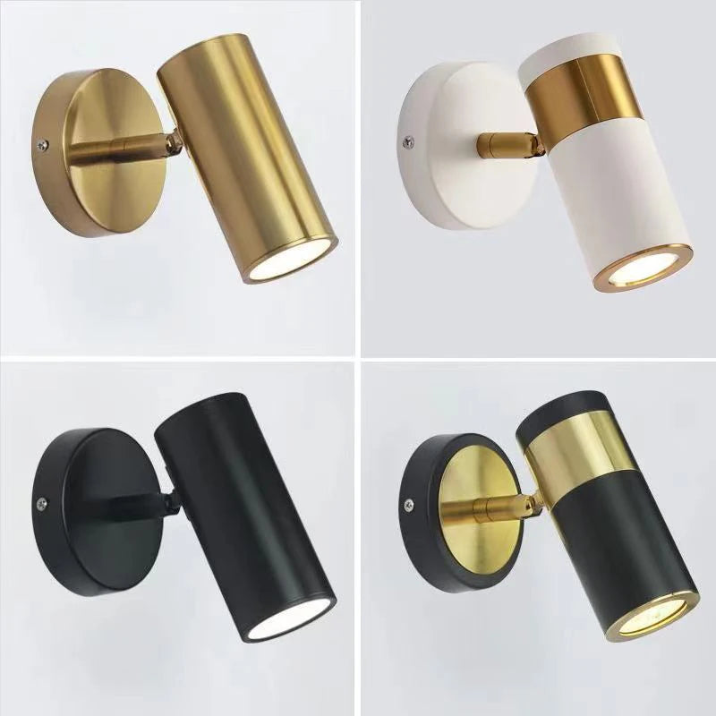 Adjustable Nordic wall lamp modern minimalist rotating LED light