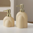 Portable ceramic soap dispenser for shampoo and water