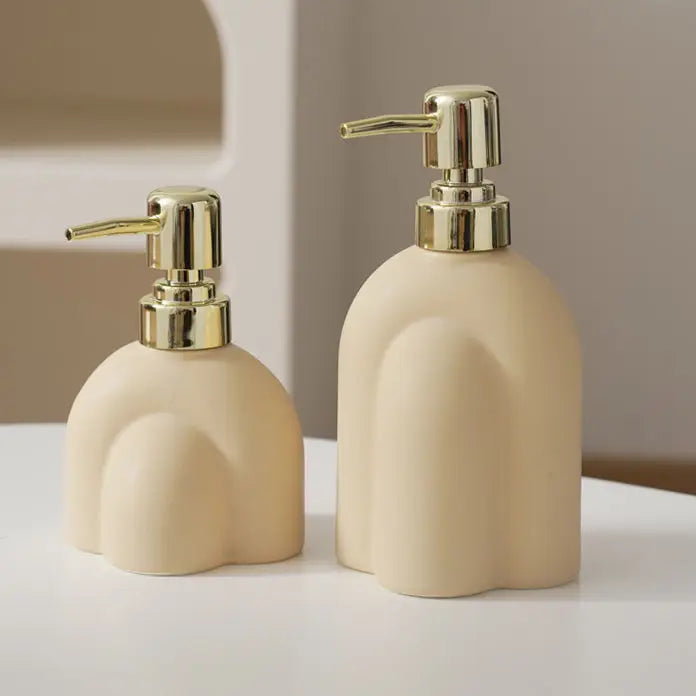 Portable ceramic soap dispenser for shampoo and water - vue 4 sur 21