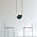 Minimalist geometric pendant light for modern commercial spaces