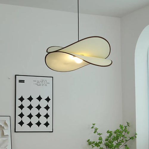 Adjustable fabric LED pendant light - vue 2 sur 10