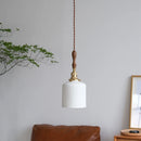Japanese ceramic LED pendant light for kitchen and restaurant