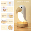 Toucan bird USB rechargeable night light Bluetooth table lamp for children's bedroom and Christmas decor