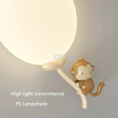 Creative balloon-shaped wall light for children - vue 7 sur 10