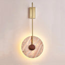 Marble and copper wall light