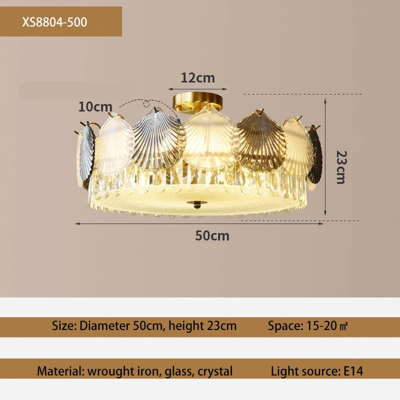 Modern French crystal LED designer chandelier - vue 8 sur 9