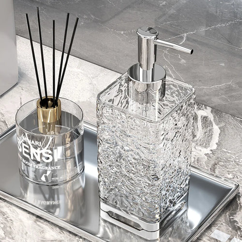 refillable acrylic soap dispenser for daily use - vue 4 sur 10