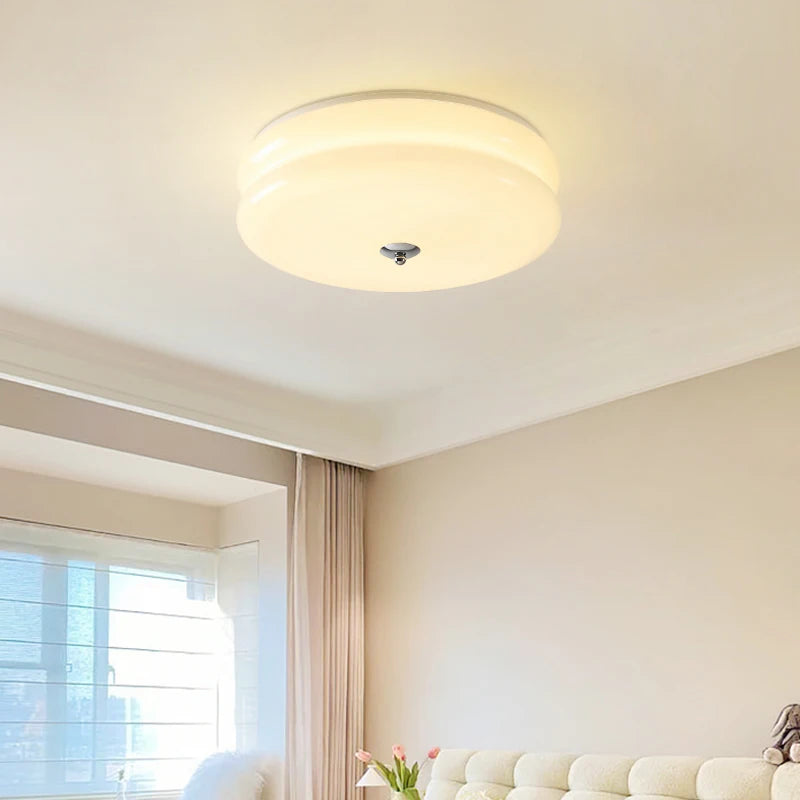 Simple glass full spectrum eye protection ceiling light