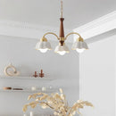 Modern ceramic flower chandelier for contemporary interiors