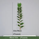Artificial tropical money tree realistic decorative plastic plant