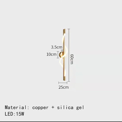 Brass wall light with remote control and dimming - vue 12 sur 12