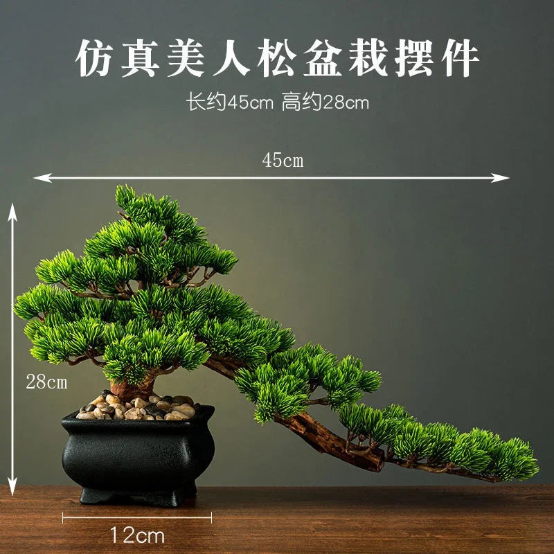 Chinese style artificial bonsai tree for indoor and outdoor decor - vue 5 sur 22