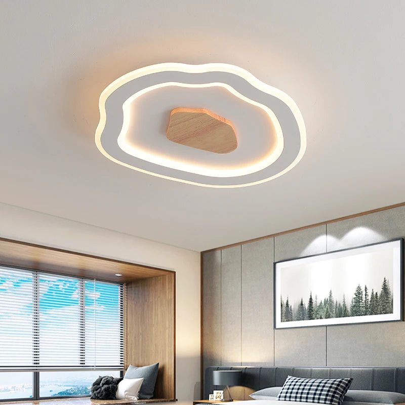 Simple modern Nordic LED ceiling lights - vue 5 sur 12