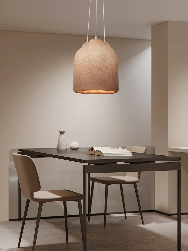Nordic wabi sabi style LED chandelier for restaurant and bar