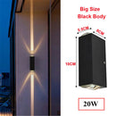 Modern waterproof outdoor aluminium LED wall light