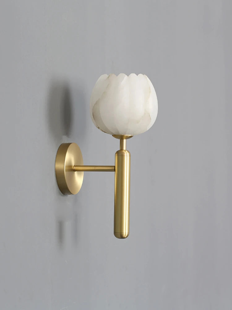 Minimalist luxury natural marble wall light