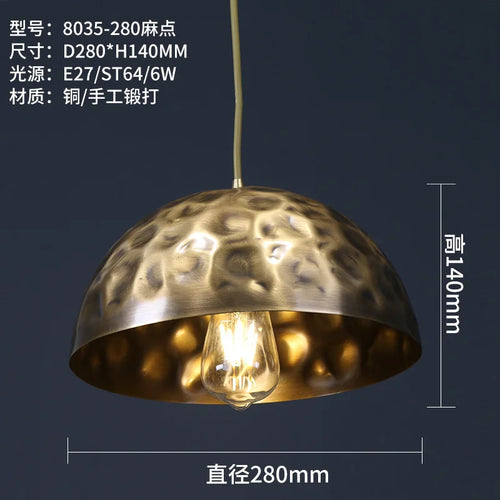 Chinese decorative copper chandelier for a zen atmosphere - vue 8 sur 14