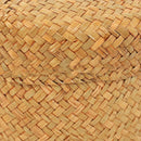 Handmade wicker storage basket for snacks and flowers