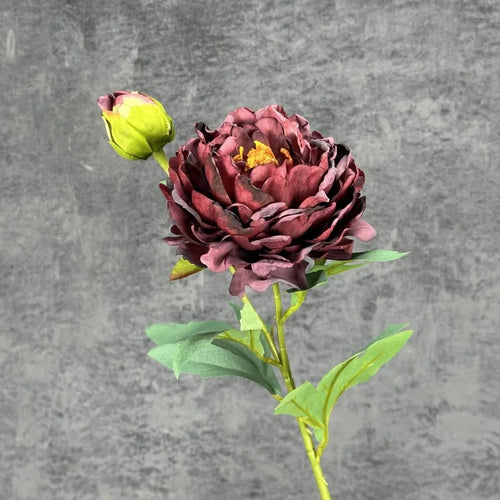 Retro silk peony flowers for wedding party decoration accessories - vue 11 sur 15