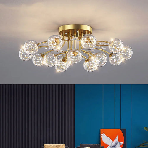 Modern iron LED chandelier for stylish lofts