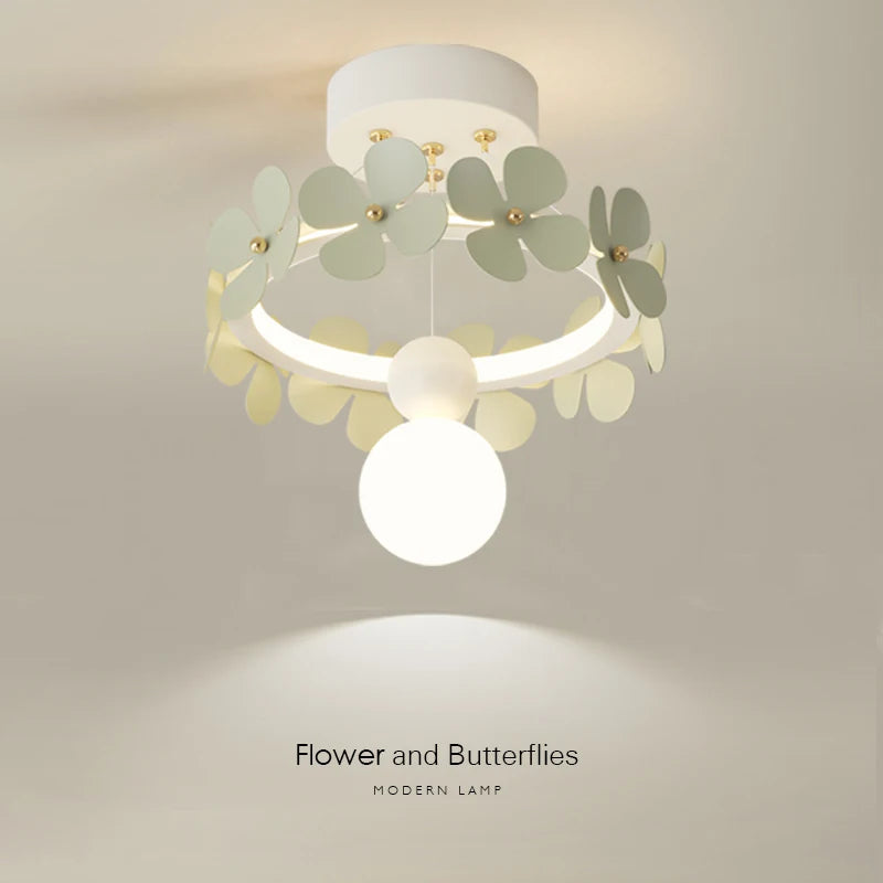 Minimalist pendant light creative flower modern design