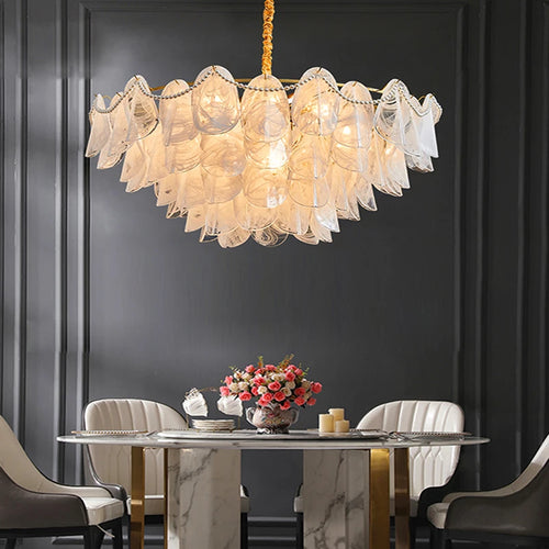 Modern creative cloud design glass pendant chandelier - vue 6 sur 18