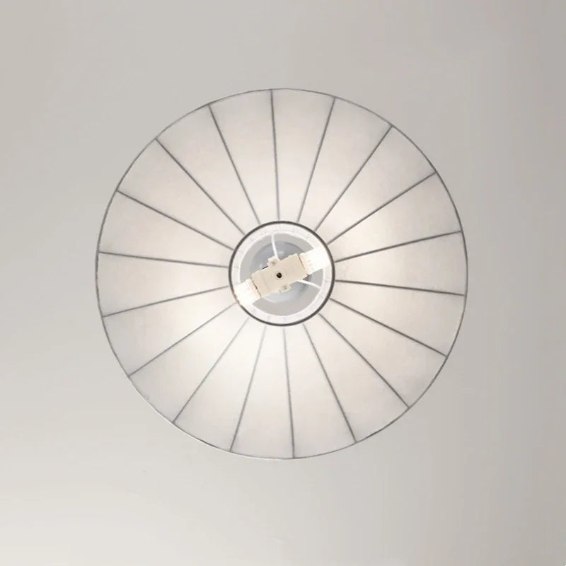 Wabi sabi design silk pendant light for interior decor - vue 6 sur 8