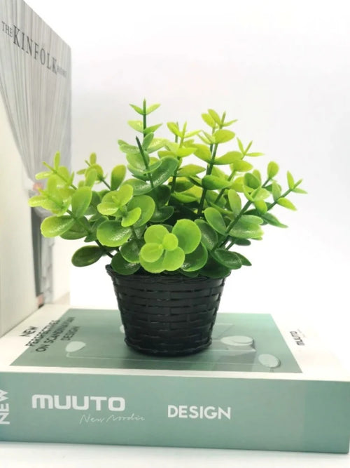Mini artificial potted plant for decoration and festive events - vue 11 sur 11