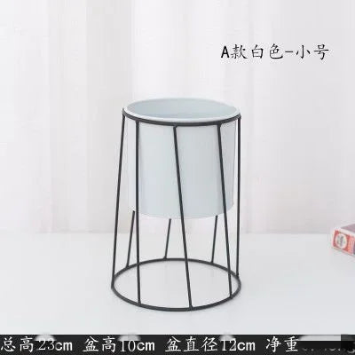 modern iron plant stand for indoor and outdoor decoration - vue 13 sur 18