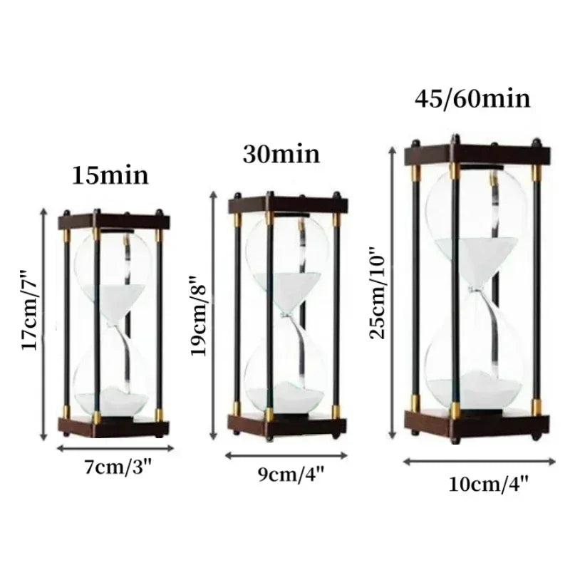 Elegant retro hourglass for decoration and relaxation