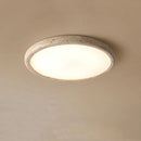 Yellow travertine LED ceiling light