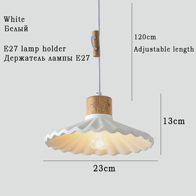 Modern Nordic style colourful macaron pendant light - vue 9 sur 11