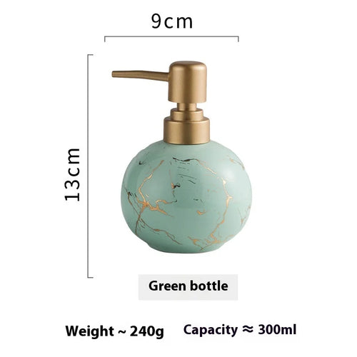 Modern ceramic soap dispenser for bathroom - vue 11 sur 11