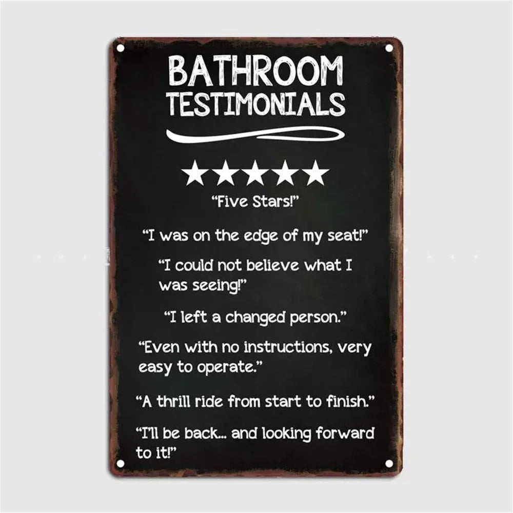 retro metal sign for fun wall decor - vue 27 sur 38