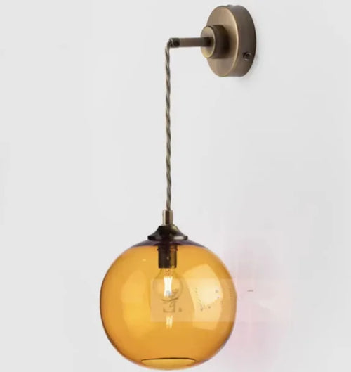 Nordic style glass wall light for interior decoration - vue 10 sur 13