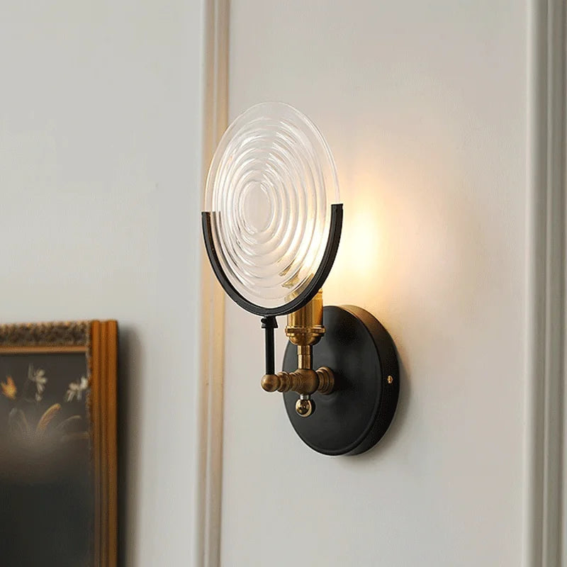 Retro glass wall light for modern lighting