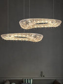 suspension luxe cristal bateau éclairage design moderne décoratif