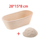 Handmade natural rattan bread proofing basket for sourdough fermentation