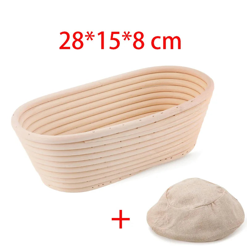 Handmade natural rattan bread proofing basket for sourdough fermentation - vue 12 sur 21