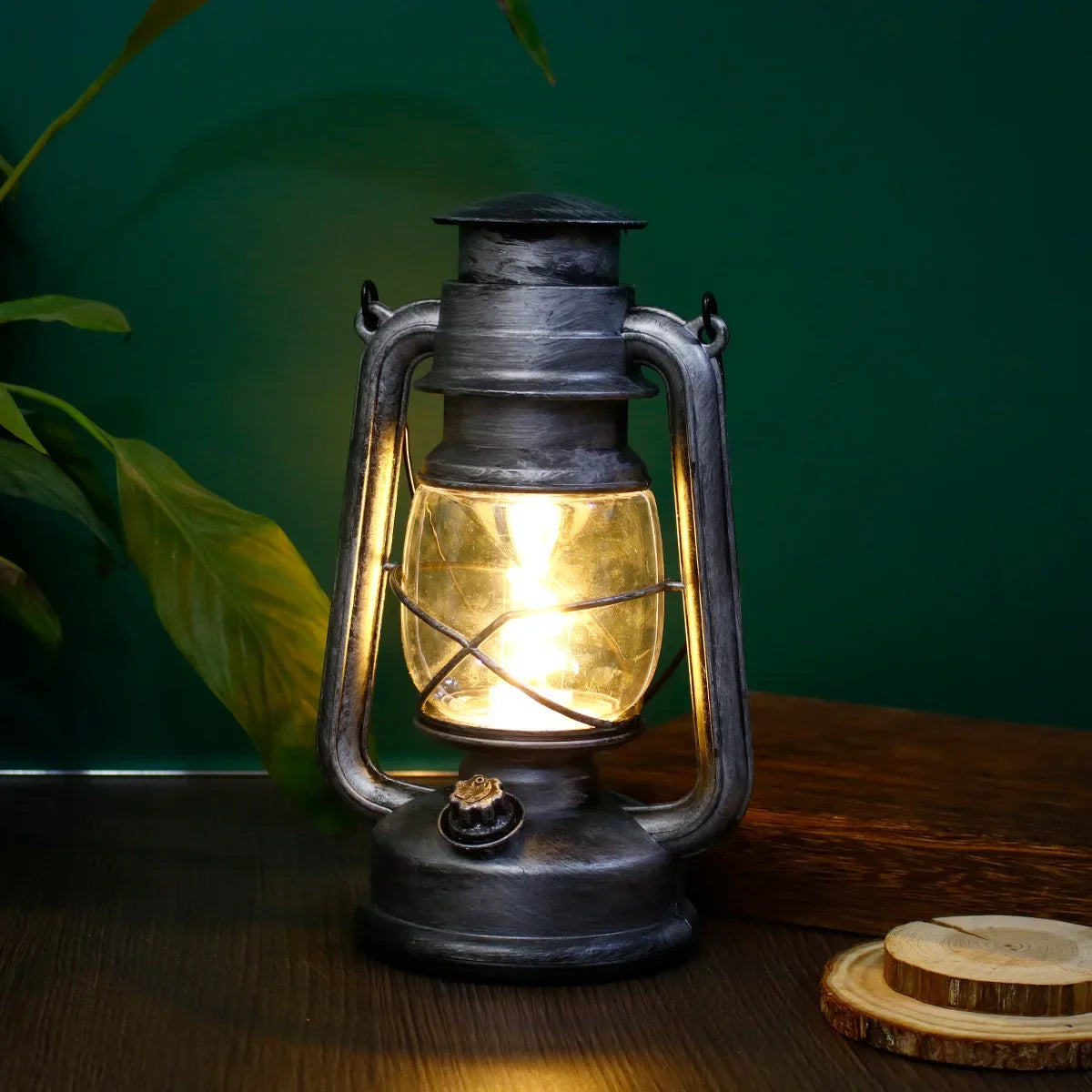 Retro waterproof camping lamp for tent and outdoor atmosphere