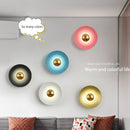 Modern round LED wall light for luxury interior decoration