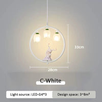 Cute pendant light for modern little girl's bedroom