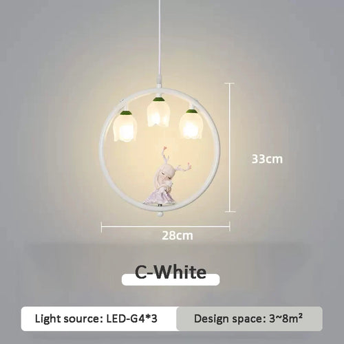 Cute pendant light for modern little girl's bedroom