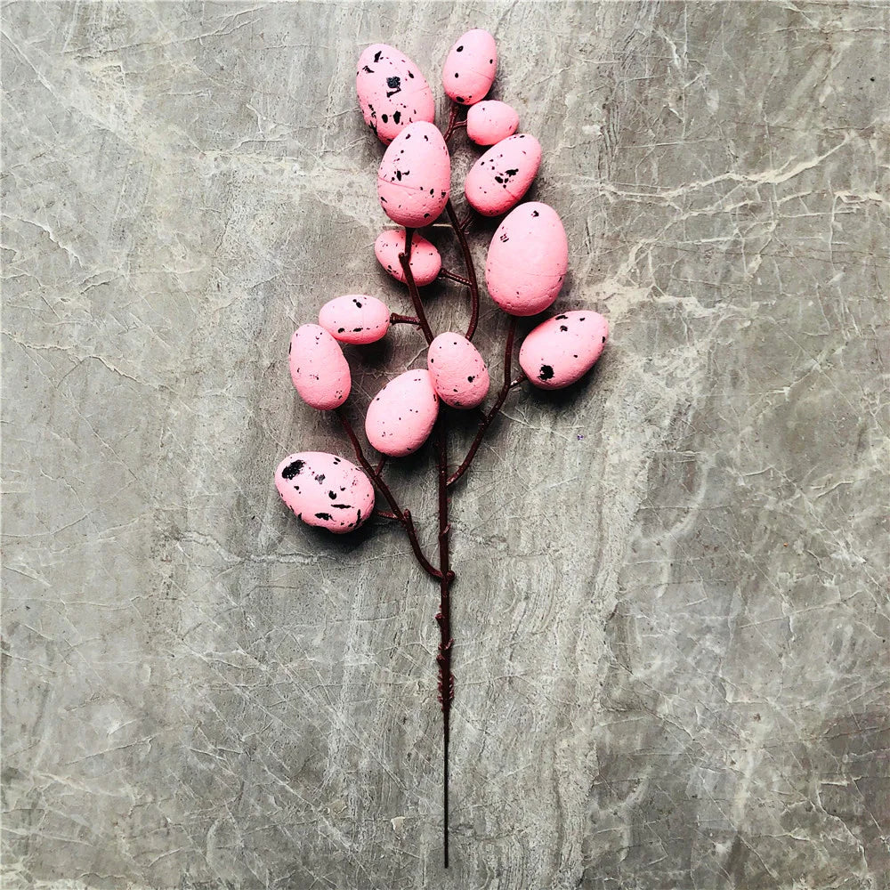Easter decorations with branches and colourful eggs 2025 - vue 7 sur 16