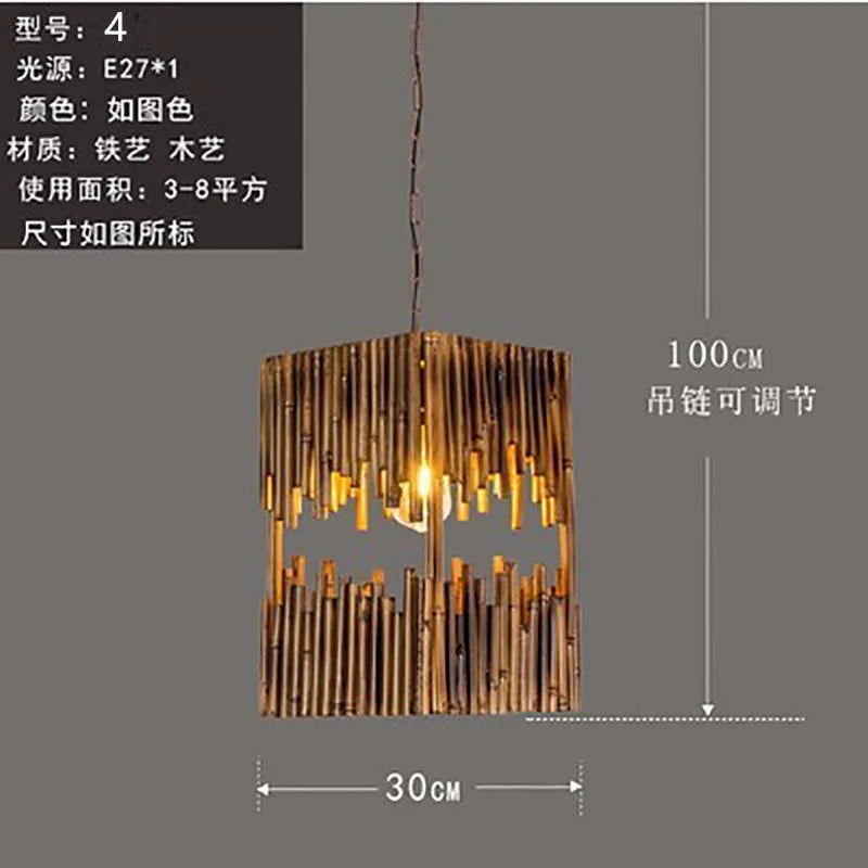 Nordic style wooden pendant light for restaurants, cafés and bars