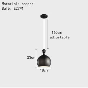 Vintage copper pendant light for modern and elegant interiors