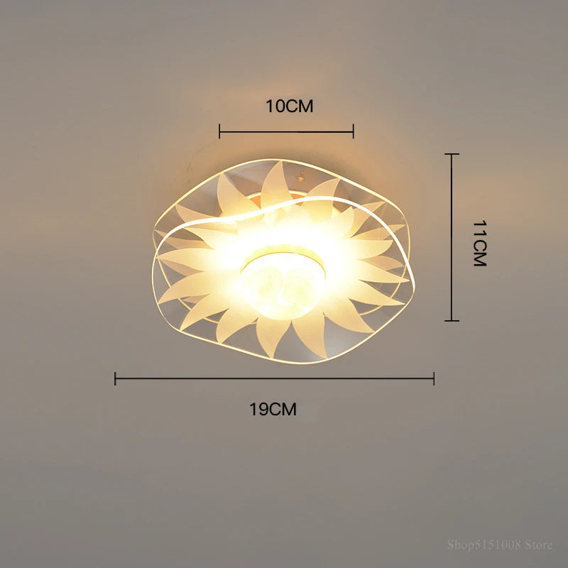 Modern nordic LED ceiling light for indoors and balcony - vue 9 sur 13