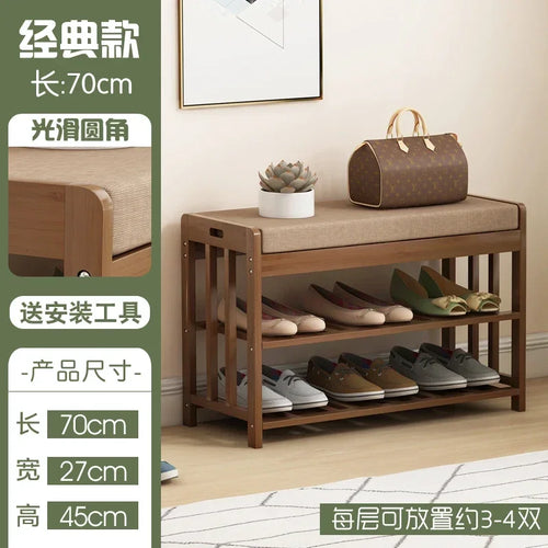 Multifunctional lightweight changing stool for entryway and leisure - vue 9 sur 12