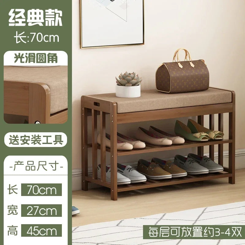 Multifunctional lightweight changing stool for entryway and leisure - vue 8 sur 12