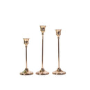 Brass gold candlestick holders kit for festive decor and weddings